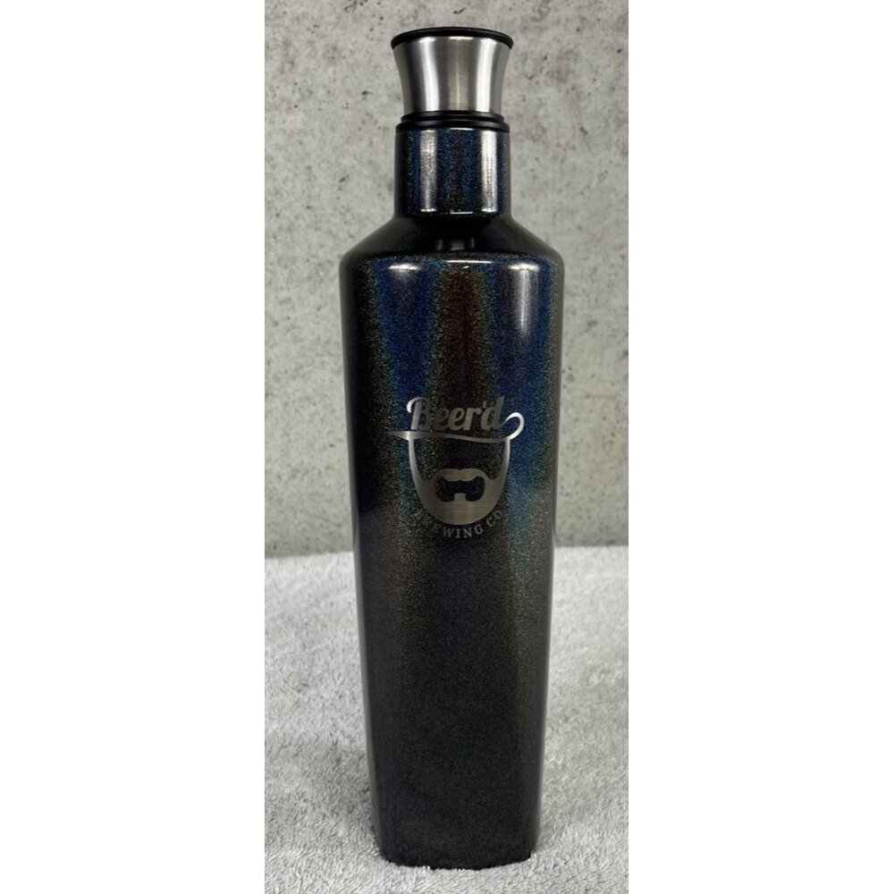 BRUMATE Fifth Canteen Flask 25oz Glitter Charcoal Bottle BEER’D BREWING CO